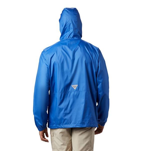 Columbia PFG Windbreaker Blue For Men's NZ83512 New Zealand